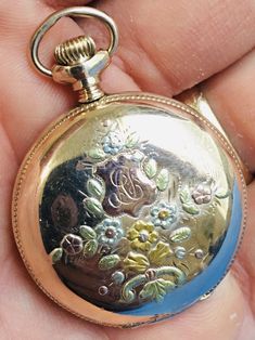 Antique 1912 Elgin Illinois 14k Gold & Gold-filled Pocket Watch Runs Elgin Illinois, Old Pocket Watches, Antique Pocket Watch, Vintage Timepiece, Pocket Watch Antique, Floral Pocket, Pocket Watch Chain, Pendant Watches, Antique Watches