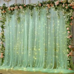 an image of a wedding backdrop with flowers