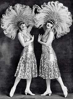 The Dolly Sisters Vaudeville Costume, Dolly Sisters, Head Dresses, Lost Generation, Jean Patou, Paris Poster, French Fashion Designers, Head Dress