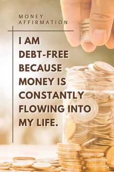 Debt Free Images, Money And Happiness Vision Board, I Am Debt Free Affirmation, Debt Free Quotes Motivation, Debt Free Manifestation, Debt Free Living Vision Board, Debt Free Affirmations, Money Overflowing, Debt Free Vision Board Images