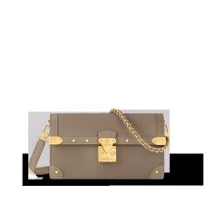 LOUIS VUITTON® - Trunk Chain Wallet - Taupe Designer Leather Wallet On Chain For Luxury, Louis Vuitton Wallet On Chain, Louis Vuitton Trunk, Louis Vuitton Gifts, Micro Bags, Victorine Wallet Louis Vuitton, Luxury Leather Wallet On Chain, Rectangular, Louis Vuitton Official Website, Louis Vuitton Victorine Wallet Monogram