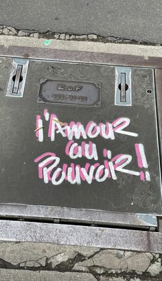 a sign that says i amour du retour