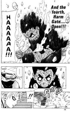 the page from one piece of an anime story, with text that reads'and the fourth