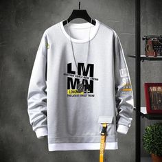 Japanese Style Casual Sweatshirts | The Urban Clothing Shop™ Crewneck Streetwear, Hip Hop Shirts, Street Sweatshirt, Streetwear Sweatshirt, Men Tshirt, Style Japonais, Street Trends, Hoodies Mens, Hip Hop Streetwear