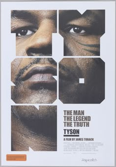 the man, the legend and the truth movie poster with tyson as his face