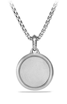 Sterling silver. Amulet, 26.5mm. Amulet only; chain sold separately. Made in the USA or imported. Style Name:David Yurman St. Christopher Amulet. Style Number: 5277908. Nova Drawing, Mens Photography, Asian Accessories, St Christopher, Diamond Guide, David Yurman, Pave Diamonds, Beauty Hacks, Made In The Usa