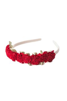 This adorable Red Flower Headband is sure to add that extra dazzle to any dress up! One Size Fits Most Fashioned with durable plastic, that's made to last Flexibility to allow for a comfortable fit on a variety of sizes Adorned with high quality red ribbon roses Designed to coordinate with many styles of our dress ups ⚠️WARNING: CHOKING HAZARD 》 ⚠️WARNING: CHOKING HAZARD - For the safety of your child, size small (1-3 years) does not contain gems or other small parts. All other sizes contain sma Red Rose Headband, Red Flower Headband, Eras Tour Ideas, Rare Roses, Rose Headband, Up Costume, Diy Disney, Disney Clothes, Pretty Princess