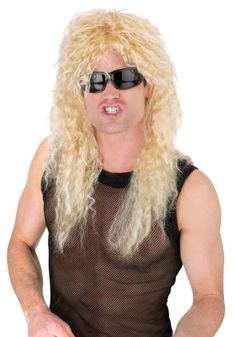 Rule the mosh-pit in this headbanger wig! Typical rocker, teased style wig. Glasses and top not included. Rockstar Costume, Rocker Costume, Rock Accessories, Rocker Look, Rock Star Party, Style Wig, Slow Cooker Desserts