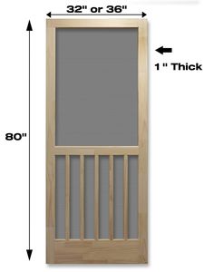 1-Year limited warranty. RELIABILT 36-in x 80-in Brown Wood Hinged Screen Door | W5B36D Mid Century Laundry Room, Exterior Screen Doors, Aluminum Screen Doors, Wood Screen Door, Wooden Screen Door, Wood Hinges, Laundry Room Doors, Screen Doors, Screened In Porch