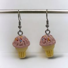 🍦Ice Cream Cone Earrings🍦

❥︎These earrings are adorable and would make a lovely present for a special someone.Silver fish hook earrings.
Wear casually, for a night out, or to a party.

✯C͟o͟l͟o͟r͟: Pink 
✯D͟i͟m͟e͟n͟s͟i͟o͟n͟s͟: 0.6 inches by 1.0 inches

⚠︎There might be some flaws, but they won't affect the final results.
⚠︎Colors may look different in person than they do in pictures.

(2-A008-E)

 #IcecreamEarrings #Icecreamcone #Y2K #Earrings #Jewelry Clay Candy, Y2k Earrings, Polymer Clay Food, Cool Earrings, Vintage Clip Earrings, Candy Jewelry, Orange Crystals, Silver Fish, Fish Hooks