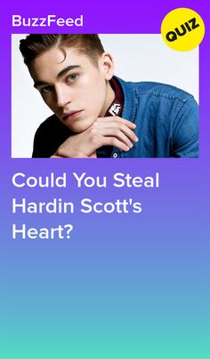 a man with his hand on his chin and the words could you steal harden scott's heart?