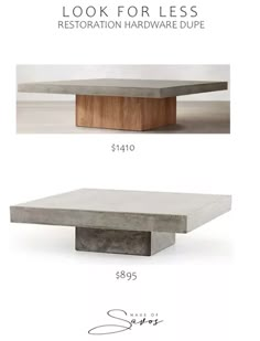 Concrete Square Coffee Table, Modern Coffee Tables With Storage, Coffee Table Design Modern Luxury, Concrete Coffee Table Living Room, Coffee Table Modern Luxury, Coffee Table Placement, Rh Coffee Table, Modern Organic Coffee Table, Modern Luxury Coffee Table