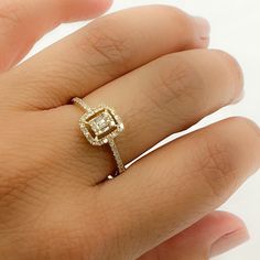 Introducing the epitome of elegance and sophistication - our breathtaking 14k Solid Yellow Gold Diamond Rectangle Ring. This striking diamond ring is crafted meticulously from lustrous solid yellow gold, exuding an aura of luxurious radiance. HIGH QUALITY AND UNIQUE DIAMOND RING This modern and on-trend design is crafted from genuine 14k Solid Gold Item number: OJ13651  Size: Available in 6 and 7 Gross Weight: 1.47 Diamond Carat Weight: 0.25 Diamond Color-Clarity: I1 Metal: 14k Solid Gold Purity Unique Diamond Ring, Rectangle Ring, Gold Jewelry Stores, Unique Diamond Rings, Solid Gold Chains, White Gold Chains, Yellow Gold Jewelry, Diamond Quartz, Unique Diamonds