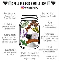 Clear Skin Spell Jar, Physical Healing Spell Jar, Diy Spell Jars, Witchy Backyard, Magical Kitchen, Protection Rituals, Protection Spell Jar, Truth Spell, Witch Crystals