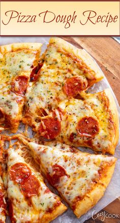 pizza topped with pepperoni Pizza Oven Dough Recipe, Thick Pizza Dough Recipe, Home Made Pizza Dough, Dough For Pizza, The Best Homemade Pizza Dough, Perfect Dough, Easy Pizza Dough Recipe, Stromboli Pizza, The Best Homemade Pizza