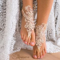 Wedding Rose Gold silverblack Barefoot Sandalsbridal Foot - Etsy