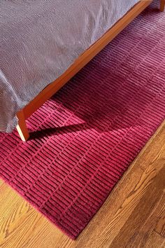 Jubi Pink Ombre Hand Loomed Wool Rug Soft Modern Pink Area Rug · JUBI Pink Bedroom Rug, Hot Pink Rug, Pink Nursery Rug, Ombre Rug, Soft Ombre, Nursery Space, Rug Aesthetic, Brown Decor, Modern Wool Rugs