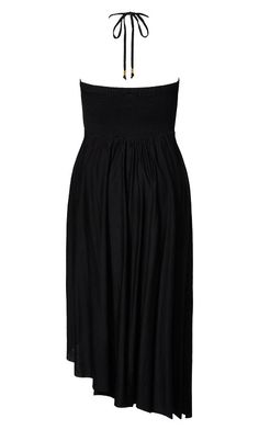 Plait Detail Maxi Dress - black