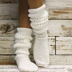 Casual Thick White Socks, White Thick Casual Socks, Soft White Knee-high Socks For Winter, Cozy One Size Socks, Warm White Knee-high Socks, White Warm Knee-high Socks, White Knee-high Comfortable Leg Warmers, Comfortable Warm White Knee-high Socks, Comfortable White Knee-high Leg Warmers