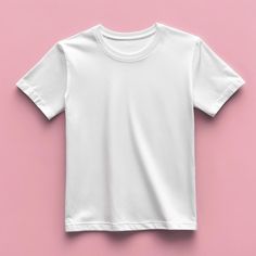 Basic Short Sleeve Shirt With Sublimation Print, White T Shirt Mockup, White Tshirt Mockup, Clothing Packaging, Blank T Shirts, Free Tshirt, Clothing Mockup, T Shirt Mockup, Tshirt Mockup