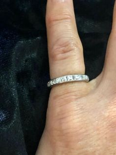 ad eBay - Find many great new & used options and get the best deals for Solid 14K White Gold Women's Round Diamond Band Ring Size 4 1/4 at the best online prices at eBay! Free shipping for many products! Timeless Eternity Band With Vs Clarity For Anniversary, Timeless Anniversary Eternity Band With Vs Clarity, Gia Certified Princess Cut Formal Jewelry, Platinum Princess Cut Channel Set Jewelry, Classic Hallmarked Diamond Ring For Anniversary, Classic 14k Gold Eternity Band With Vs Clarity, Classic Collectible Diamond Ring With Vvs Clarity, Formal Emerald Cut Eternity Band With Vvs Clarity, Gia Certified Jewelry For Formal Occasions With Round Band