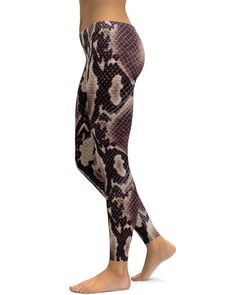 Womens Workout Yoga Anaconda Snake Skin Leggings Black/White/Brown | Gearbunch.com Brown Fitted Activewear For Yoga, Casual High-stretch Brown Yoga Pants, Brown Stretch Athleisure Bottoms, High Stretch Brown Yoga Pants, Brown High Stretch Full Length Yoga Pants, High Stretch Full Length Brown Yoga Pants, Brown Fitted Yoga Pants Athleisure, Brown Fitted Athleisure Yoga Pants, Brown Full Length Athleisure Leggings