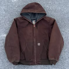 Vintage Dark Brown Carhartt Work Wear Hooded Jacket. Beautiful. Perfect Color. Measures 27x29. Please Check Measurements Before Purchasing. I Do My Best To Show Any Flaws In Pictures. Quick Shipping! Bundles Encouraged! @Ants_haul On Instagram. Dark Brown Carhartt Jacket, Men’s Carhartt Jacket, Comfy Male Outfits, Hoodies Carhartt, Grunge Style Men, Carhartt Mens Fashion, Carhartt Jacket Outfit, Brown Carhartt Jacket, Texas Outfits