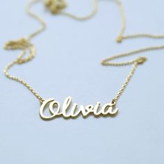 "Name necklace will be handmade with your desired, A beautiful customized gift for yourself or someone you care for. \"What's in a name?\" Spell out a name and let us create a beautiful gift that sparks joy! Materials : The materials we use: High Quality 925 Sterling Silver Color :Sterling Silver - 14k Yellow gold plated -14K Rose Gold Plated HOW TO ORDER; Please select your preffered quantitiy from the menu while adding to card. Please write your desired SIZE-NAME-MATERIAL choice as a note at c Handmade Pendant Charm Necklaces For Birthdays, Handmade Pendant Charm Necklaces For Birthday, Handmade Pendant Charm Necklace For Birthday, Nameplate Necklaces Suitable For Gifts, Nameplate Necklaces For Gifts, Handmade Pendant Jewelry For Birthday, Name Pendant Charm Necklaces For Gifts, Name Pendant Charm Necklaces As Gift, Name Pendant Charm Necklace For Gifts