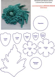 the paper flowers are cut out and ready to be used in crafts or other projects