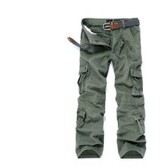 Fashion Men's Zipper And Multi Pocket Cargo Pants (No Belt) Khaki Cotton Cargo Pants With Side Pockets, Khaki Cotton Cargo Pants With Cargo Pockets, Khaki Cotton Cargo Pants With Pockets, Khaki Cotton Cargo Pants, Combat Style Cotton Cargo Jeans With Belt Loops, Khaki Cotton Cargo Pants With Flap Pockets, Cotton Combat Cargo Jeans With Belt Loops, Cotton Cargo Pants With Multiple Pockets For Outdoor Activities, Outdoor Khaki Cotton Cargo Jeans