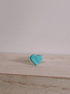 Real turquoise ring set in sterling silver or 14k gold fill - the same exact stone may not be available, send us a message if you would like to pick one out. We will choose a beautiful option if there isn't one specified. Thank you for supporting small Native American business! Handmade Heart-shaped Turquoise Ring As Gift, Turquoise Heart-shaped Jewelry For Gift, Unique Heart-shaped Turquoise Jewelry, Heart-shaped Turquoise Sterling Silver Ring, Turquoise Heart Ring, Hypoallergenic Heart-shaped Turquoise Jewelry, Real Turquoise, Rings Statement, Turquoise Ring