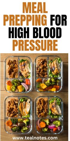 meal prepping for high blood pressure