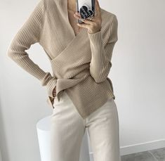 Wrap knit top for women ▶ Colors ◀ Ivory Beige Black ▶ Size ◀ One size(Free) We proceed one size, Please, check the size before place the order. If you have any inquiries regarding size, Please, contact me anytime. ▶ Fabric ◀ Wool / Acrylic ▶Size Spec◀ Total Length : 62cm Chest : 35cm Suitable for Size XS-S in US Size -------------------------------------------- ▶ SHIPPING Information ◀ Due to the COVID-19, international standard shipping have been stopped. Only receiving Express shipping(Korea A T, Estilo Harajuku, L A, Matching Sets Outfit, Houndstooth Jacket, Women Sweaters Winter, Knit Wrap, Ribbed Knit Top, Knitting Women Sweater