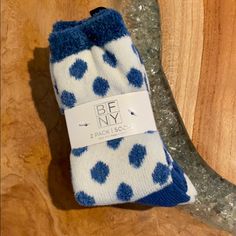 Brand New 2 Pack Of Fuzzy Socks Trendy Blue Socks For Winter, Trendy Blue Winter Socks, Casual Blue Super Soft Socks, Soft Comfortable Blue Socks, Comfortable Soft Blue Socks, Blue Comfortable Cozy Socks, Blue Cozy Comfortable Socks, Soft Blue Comfortable Socks, Comfortable Blue Cozy Socks