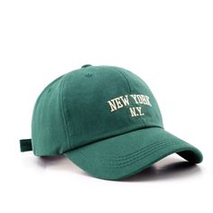 PRICES MAY VARY. High-Quality Material: 100% cotton baseball capsoft-washed denim fabric,skin-friendly and soft,sweat-wicking, and quick-drying. Adjustable Size: One size fits best,Cap circumference:22in-23in.Unisex baseball caps are suitable for everyone. Classic Design: The ny hat features a classic curved brim that fits all outfits.Comfortable and breathable, with a sweatband inside, sweat-absorbing and quick-drying, it can be used in all seasons. Applicable Occasions: The low-profile and com Ny Hat, Green Baseball Cap, Embroidery Baseball, 6 Panel Cap, Visor Cap, Cap For Men, Green Hats, Fancy Dresses Party, Womens Baseball Cap