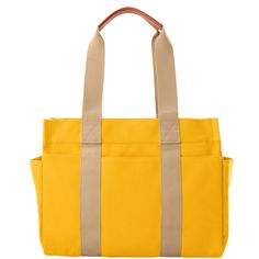 Everyday Essentials   Every day is an adventure with this lightweight 100% Egyptian cotton canvas tote, woven in Italy and featuring various pockets to keep you organized everywhere you go. Canvas Shoulder Weekender Bag With Pockets, Yellow Canvas Bag With Pockets For Daily Use, Canvas Tote Shoulder Bag With Multiple Pockets, Everyday Duck Canvas Bag With Pockets, Rectangular Cotton Bag With Functional Pockets, Canvas Weekender Bag With Pockets, Canvas Weekender Bag With Pockets For Weekend Trips, Weekend Canvas Bag With Pockets, Weekend Canvas Bags With Pockets