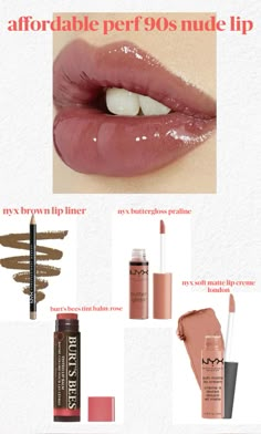 perfect 90s nude lip tutorial affordable drugstore lipstick addition nyx cosmetics #nyx #makeupoftheday #90saesthetic #tutorial #tipsandtricks #lipstick #makeuphacks #makeuplover Best Drugstore Lip Products, Nyx Ginger Snap Lip Combo, Nyx Combo Lip, Affordable Lip Combos, Winter Lip Combo, Drugstore Lip Combos For Light Skin, Best Nyx Lip Combos, Nude Pink Lip Combo, 90s Lipstick Shades