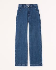 Women's High Rise 90s Relaxed Jean | Women's Bottoms | Abercrombie.com High Rise 90s Relaxed Jean, Active Swimwear, Abercrombie Jeans, Trouser Pocket, Abercrombie And Fitch Jeans, Relaxed Jeans, Trouser Jeans, High Jeans, American Apparel