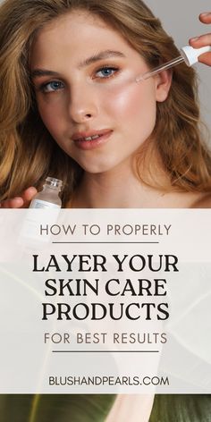 How To Properly Layer Your Skin Care Products For Best Results. Learn how to apply your skin care properly to maximize absorption for amazing skin. | skincare routine tips | beauty routine for skin | how to layer skincare correct order | how to apply serums skincare | skincare tips | how to apply skincare treatments | skincare regimen guide | skincare solutions | Spf Makeup, Skin Care Order, Night Skin Care Routine, Sensitive Skin Care, Skin Care Remedies, Skin Care Treatments, Skin Care Regimen, Beauty Blogger, Beauty Care