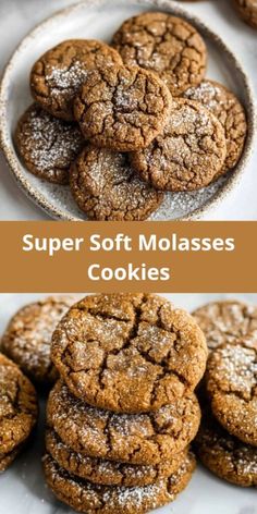 Discover how to make super soft molasses cookies with this easy recipe! These classic cookies are packed with warm spices like cinnamon, ginger, and cloves, creating the perfect chewy texture and rich flavor that everyone loves. Ideal for holiday baking or anytime you’re craving a cozy treat, these cookies stay soft for days and are perfect for gifting, parties, or as a family-favorite dessert. Learn the secrets to keeping molasses cookies soft, tips for perfect rolling, and variations to suit your taste. This is the ultimate recipe for homemade soft molasses cookies that are simple, delicious, and irresistible! Christmas Molasses Cookies Soft, All Spice Cookie Recipe, Molasses Cookies With Frosting, Amish Molasses Cookies Soft, Chewy Gingerbread Molasses Cookies, Drop Molasses Cookies Recipe, Spiced Molasses Cookies, Ginger Soft Cookies