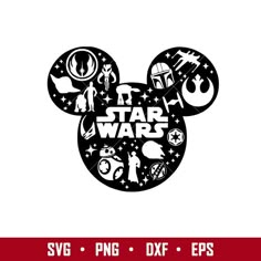 the star wars mickey mouse logo