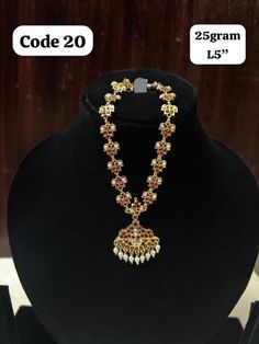 sizes in terms of height and weight are mentioned in grams and inches in the photo Gold Temple Necklace With Stone Work For Festivals, 22k Gold Kundan Necklace For Puja, Gold Kundan Necklace For Diwali In Temple Jewelry Style, Gold Jewelry With Stone Work For Navratri, Gold Kundan Necklace For Diwali Temple Style, Gold Kundan Necklace For Diwali Temple Jewelry, Gold Kundan Temple Necklace For Diwali, Gold Temple Necklace With Stone Work For Diwali, Gold Temple Necklace With Stone Work For Festive Occasions