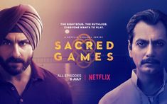 two men in turbans standing next to each other with the caption sacred games