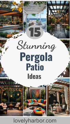 15 Stunning Pergola Patio Ideas You’ll Fall In Love With Outdoor Living Patio Ideas, Aluminum Pergola Patio Ideas, Shade Structures For Patio, Pergola Seating Ideas, Gunnön Gazebo, Pergola Furniture Ideas, Gazebo Furniture Ideas, Pergola Dining Area, Pergola On A Budget