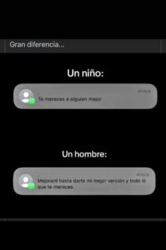 two texts are shown in spanish and english on the same screen, one has an image of