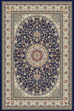 Ancient Garden 57119-3434 Blue/Ivory Antique Indian Rugs, Ancient Garden, Dynamic Rugs, Stylish Rugs, Diy Carpet, Persian Pattern, Rug Direct, Rugs Usa, Modern Carpet