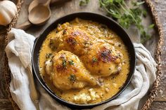 The dish starts with seasoned chicken seared to golden perfection and slowly simmered in a rich, savory gravy. Turkey Recipes, Chicken Recipe, Gravy