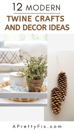 the twelve modern pine cone crafts and decor ideas