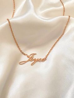 A unique, personalised necklace that is 316L stainless steel, tarnish free and so stylish! A perfect gift for the one you love. Ideal for a Christmas Gift, Wedding Gift, Bridesmaids Gift, Birthday, Valentine's Day, Anniversary Gifts, and any other special events. Chain length: 40cm + 5cm with the adjustable extension chain. This necklace fits children and adults. ✨ How to order: 1. Chose your desired font 2. Choose your necklace's finish 3. Enter your desired name in the personalised box provide Customized Rose Gold Name Necklace As A Gift, Customized Rose Gold Name Necklace For Gifts, Personalized Rose Gold Name Necklace, Custom Name Necklace Nameplate For Gifts, Customized Rose Gold Necklaces As Gifts, Customized Rose Gold Necklace As Gift, Rose Gold Name Necklace For Gifts, Rose Gold Nameplate Necklace As Gift, Custom Name Necklace For Valentine's Day Gift