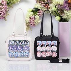 Cute Anime Ita Bag, Pin Display Bag, Kawaii Ita Bag, Cute Ita Bag, Ita Messenger Bag with Transparent Window,Gift for Anime Lovers Size ：25x 25(The tape is 26cm)x 9 cm Material: PU ✨This messenger bag can perfectly hold all your necessities. The bag has a transparent window panel that you can customize according to your preferences. You can display your pins, pictures, plush toys and other decorations. The shoulder strap is adjustable and can be carried by hand, crossbody or on one shoulder. It Kawaii Satchel Shoulder Bag For Everyday Use, Harajuku Style Rectangular Bag For Daily Use, Kawaii Large Capacity Satchel For Travel, Harajuku Style Mobile Phone Bag For Daily Use, Harajuku Style Rectangular Travel Bag, Kawaii Pouch Shoulder Bag For Daily Use, Kawaii Large Capacity Rectangular Satchel, Large Capacity Rectangular Harajuku Bag, Harajuku Style Large Capacity Rectangular Bag